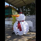 Bei den etwa 30 Grad hätte ein echter Schneemann keine Chance